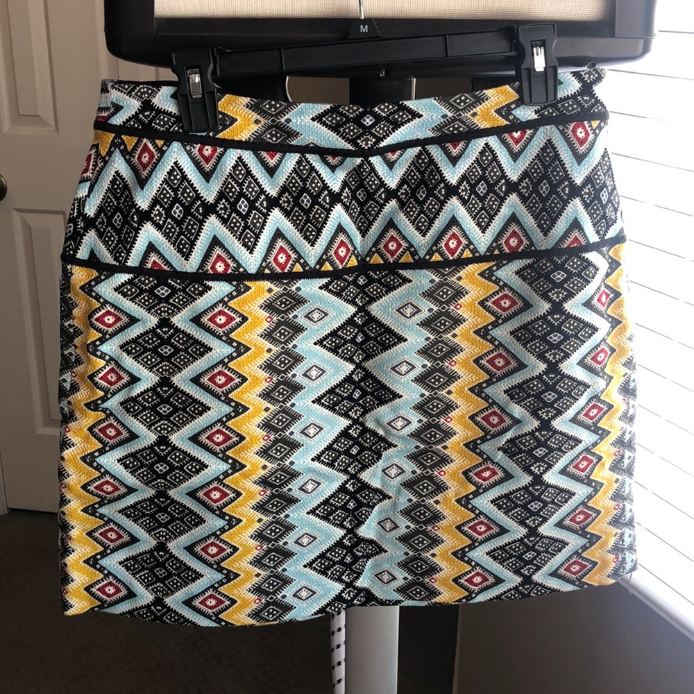 Loft Geometric Skirt